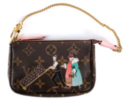 Mini Pochette Monogram Illustre Rose Edizione Limitata
