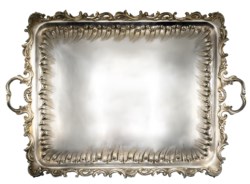 Grande vassoio in argento
