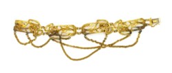 Bracciale semi snodato in oro giallo 18kt