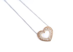 Collana in oro bicolore 18kt