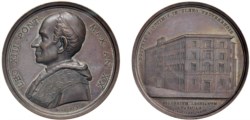 LEONE XIII, Vincenzo Gioacchino Raffaele Luigi Pecci (1878-1903) - Fondazione collegio leoniano, an. XX, Roma.