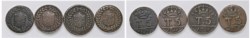 NAPOLI - FERDINANDO IV (1759-1816) - Lotto di 4 monete da 5 tornesi 1797 e 1798.
