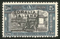 Colonie - 1927 - Non Emesso - 5 lire Milizia (108A)