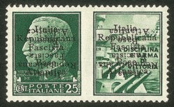 Emissioni locali - Base atlantica - 1943 - 25 cent Marina (12a)