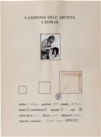 Campione dell'artista - Uzorak