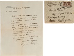 Giacomo Puccini - Lettera autografa al console Alberto Alfani
