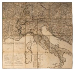 Imperiale Regio Stato Maggiore Generale - Itinerario delle poste e stazioni militari in Italia e paesi limitrofi