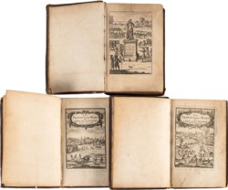 Allain Manesson Mallet - Les traveaux de Mars, ou l'art de la guerre divise' en trois parties... lettera dedicatoria al re