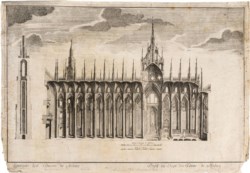Gaetano la Poer (attivo nel XVIII secolo) - Spaccato del Duomo di Milano