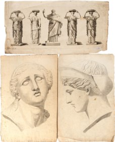 Lotto multiplo di tre Studi dall'Antico: