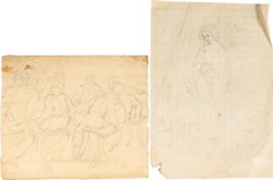 Lotto di due disegni: