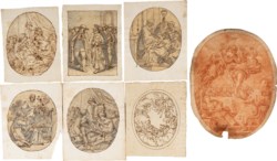 Lotto multiplo di otto disegni: