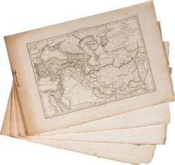 Lotto multiplo di cinque stampe rilegate a fascicolo: