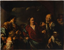 Scuola genovese del secolo XVII - Il tributo della moneta