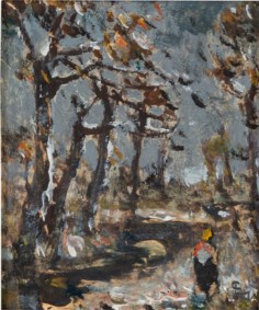 Lorenzo Gignous (Modena, 1862 - Porto Ceresio, 1958) - Paesaggio innevato