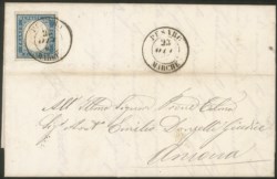 Antichi Stati Italiani - Sardegna - Lettera da Pesaro 23.10.61