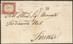 Antichi Stati Italiani - Sardegna - Lettera da Lerici 18.8.56 (DC - P.ti 6)