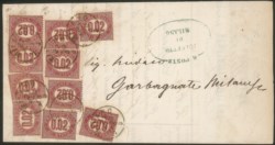 Regno - Vittorio Emanuele II - Servizio - Dieci esemplari del 0,02 cent Servizio (2)