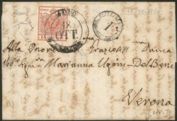 Antichi Stati Italiani - Lombardo Veneto - Lettera da Adro (2CO gr. - P.ti 10)