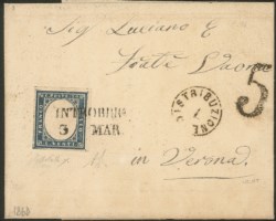 Antichi Stati Italiani - Lombardo Veneto - Annullamenti - Lettera del 3.3.60