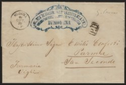 Antichi Stati Italiani - Modena - Governo Provvisorio - Governo Provvisorio - Lettera non affrancata da MODENA 20 OTTO.59