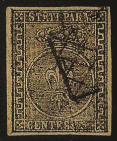 Antichi Stati Italiani - Parma - C.5 giallo chiaro VERDINO