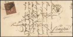 Antichi Stati Italiani - Romagne - Due letterine con il 4 bai fulvo (5)