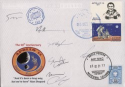 Collezione Spazio - Stazione Spaziale Internazionale - Missioni congiunte - 2021 - Busta commemorativa 50° anniversario Apollo 14