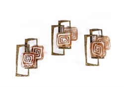 Tre lampade da parete