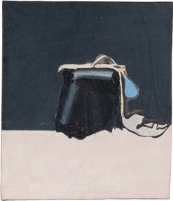 Natura morta nera e rosa