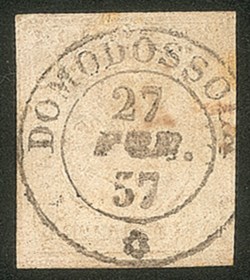 Antichi Stati Italiani - Sardegna - 1853 - 40 cent rosa chiaro (6 cat.1800)