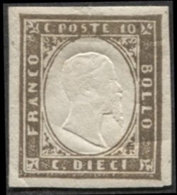 Antichi Stati Italiani - Sardegna - 10 cent (14Cf)