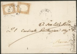 Antichi Stati Italiani - Sardegna - Lettera da Procida 24 OTT.63 (P.ti 11 cat.3250)