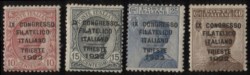 Italia - Regno - Congresso Filatelico Italiano (123/126)