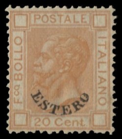 U  ici Postali all'Estero   Levante   20 cent (11)