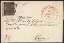 Antichi Stati Italiani - Parma - Lettera con 15 cent rosa (3)