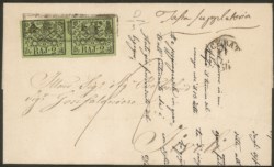 Antichi Stati Italiani - Stato pontificio - Lettera da ARQUATA a Tivoli il 10 aprile 1854