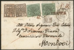 Antichi Stati Italiani - Stato pontificio - Lettera da Roma a Mondovì (Piemonte)