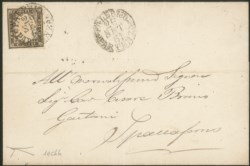 Antichi Stati Italiani - Sardegna - Fresca lettera da Palermo 26.9.61 per l'interno