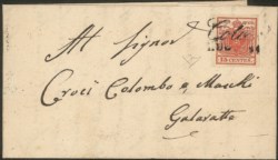 Antichi Stati Italiani - Lombardo Veneto - Annullamenti  - Colico (P.ti 11+) con datario invertito