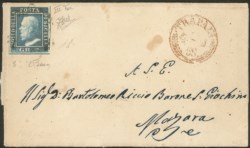 Antichi Stati Italiani - Sicilia - Lettera spedita da Trapani a Marzara