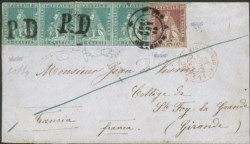 Antichi Stati Italiani - Toscana - Annullamenti - Borgo a Mozzano (doppio cerchio) + PD grande annullatore (P.ti R2)