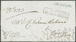 Antichi Stati Italiani - Lombardo Veneto - Annullamenti  - Crespino (stampatello inclinato - P.ti R4)