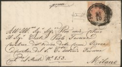 Antichi Stati Italiani - Lombardo Veneto - Annullamenti  - Gallarate (quattro cerchi - P.ti 11)