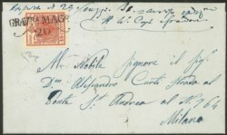 Antichi Stati Italiani - Lombardo Veneto - Annullamenti  - Grav.na (Gravedona - P.ti 13)