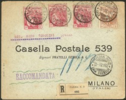 Regno - Vittorio Emanuele III - Croce Rossa tre 10 + 5 cent + un 20 + 5 cent (102 + 105)