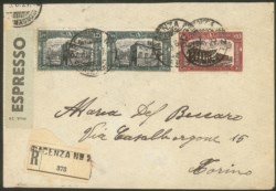 Regno - Vittorio Emanuele III - Milzia 1° emissione coppia 1,25 + 60 cent + 60 + 30 cent (208 + 207)