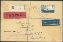 Regno - Vittorio Emanuele III - Bimillenario Oraziano 5 + 2 lire Posta Aerea (99)