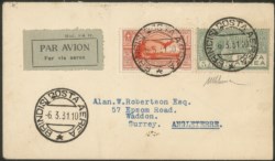 Regno - Vittorio Emanuele III - Posta Aerea e Aerogrammi - Aerogramma affrancato con 5 lire Posta Aerea (7)