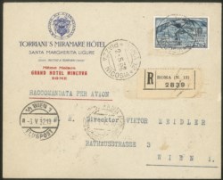 Regno - Vittorio Emanuele III - Posta Aerea e Aerogrammi - Dante Alighieri 7,70 + 2 lire Posta Aerea (30)
